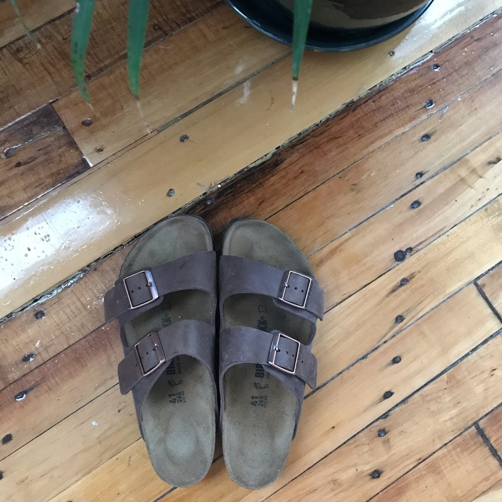 Birkenstock Arizona Sandals Tan Brown Size 8 (41)
